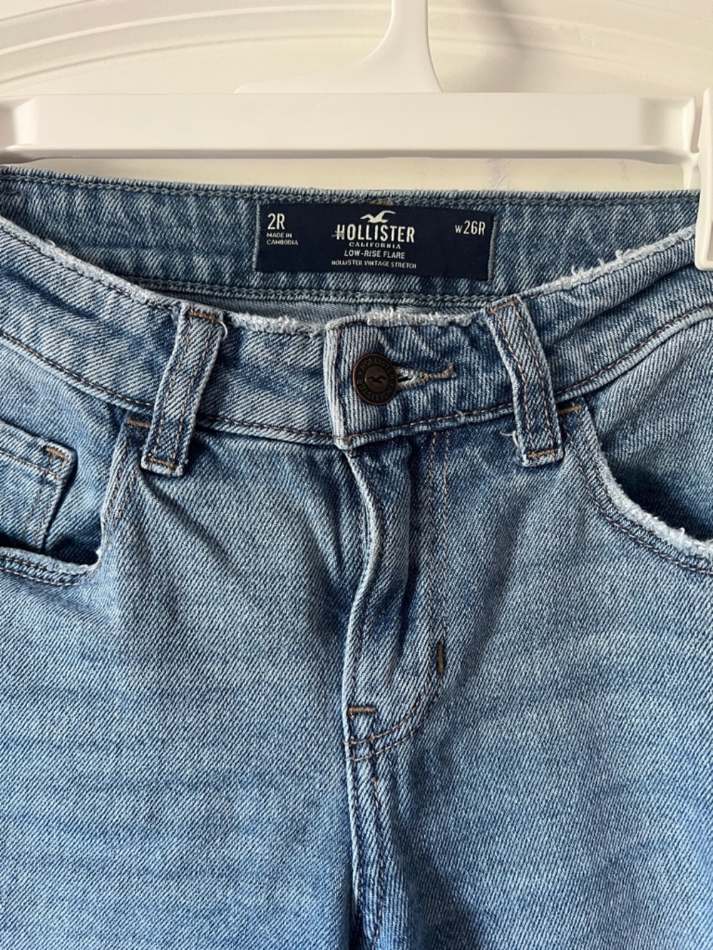 Hollister Light Blue Low-Rise Flare Jeans